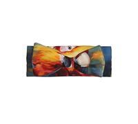 Parrot with colorful feathers Pattern baby bow headband - elastic and comfortable headwear, photo shoots, birthday parties, daily wear,
