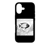 Parrotfish Line Art Aquarist Case for iPhone 17