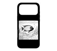 Parrotfish Line Art Aquarist Case for iPhone 17 Pro Max