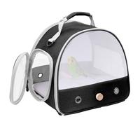 Parrotlets Travel Carrier with Standing Perch,Lightweight Breathable Parrot Cage, Small Pet Carrier Bag with Shoulder Strap,Bird Rat Guinea Pig Squirrel (Green-NLW, One Size)