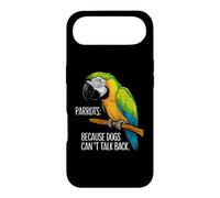 Parrots: Because Dogs Can't Talk Back - Cartoon Funny Parrot Case for iPhone Air