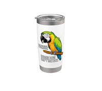 Parrots: Because Dogs Can't Talk Back - Cartoon Funny Parrot Stainless Steel Insulated Tumbler
