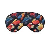 Parrots Birds Printed Sleep Mask for Unisex Adult Soft Night Blindfold with Adjustable Strap