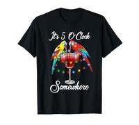 Parrots Drinking Margarita It's 5 O'clock Somewhere T-Shirt