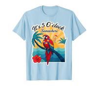 Parrots Drinking Margarita Shirt It's 5 O'clock Somewhere T-Shirt