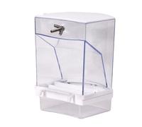 Parrots Feeder Bird Food Dispenser Box Anti-spill AutoFlow Birds Food Container Easy Install Pet Bird Cage Accessories