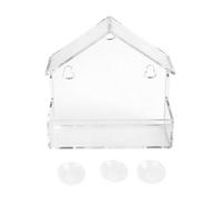 Parrots Feeding Station Food Chambers Transparents Container Scratch Proof Secure Cage Attachment Simplified Cleaning Process Secure Cage Mounted Feeders