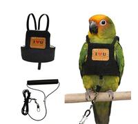 Parrots Flight Suit Harness Vest with Strong Leash Training Suit for Parrots Pet Bird Outdoor Exploration and Exercise Bird Walking