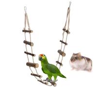 Parrots Ladder, Bird Ladders Hamster Climbing Toy Pet Bird Cage Hammock Swing Climbing Ladders Toy Wood Bird Toys Parakeet Toys Bird Cage Accessories for Conures, Love Birds - 39.37 Inch