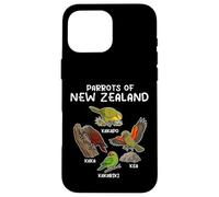 Parrots Of New Zealand Kakapo Kaka Kea Kakariki Bird Case for iPhone 16 Pro Max