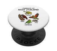 Parrots Of New Zealand Kakapo Kaka Kea Kakariki NZ PopSockets Adhesive PopGrip