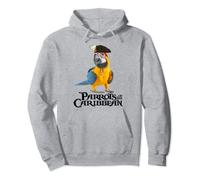 Parrots Of The Caribbean Parrot Pirate Halloween Costume Pullover Hoodie