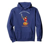 Parrots of the Caribbean Pullover Hoodie, Adult Unisex, Navy Blue, Large
