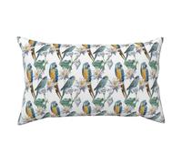 Parrots On Branches Print Home Short Plush Pillowcase, Soft Cozy Body Pillow Cover 91Ã-50cm With Hidden Zipper 91Ã-50cm