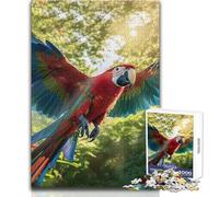 Parrots Paradise Jigsaw for Adults1000 Pieces Interactive Learning Fun Activity Heartwarming Memorable Present Size 38x26cm