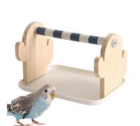 parrots Perch Stand - Wood Multi Function Accesorie, Natural Grapevine Branches, Wooden Chewing Toys, Bird Cage Equipment | Training Climbing Standing Swinging Parakeet Cockatiel budgies Finch Use