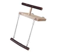 Parrots Perches Stand Solid Wood Parrots Rest Platform Training Station Rack With Ladder And Hammock For Cage