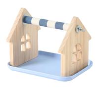 Parrots Perches Stand Toys, Interactive And Stimulating Toy, 18x14.5x15cm, Bird Perch, Climbing Bird Stand, 5-in-1 Design With Tray, For Standing, Climbing, And Playing In Their Cage