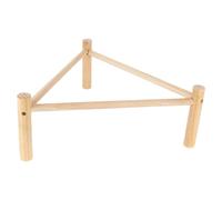 Parrots Playstand Climbing Play Triangular Macaws Play Gym Grinding Ground Stand for Parrots Owners and Bird Breeders Natural Poultry Stand