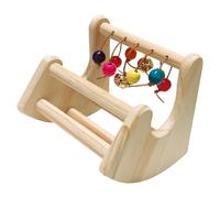Parrots Rocking Toy Perch Wooden Rod Small Bird Toy for Desktop Play Outdoor Use Bird Swing Stand Outdoor Supplier Swing Simple Rest