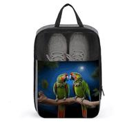 Parrots Shoe Bag Travel Shoe Organizer Water-Resistant Shoe Pouch with Zipper Sneaker Dust Bag, gray, One Size, Modern