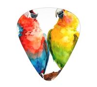 Parrots Sing Guitar Picks Gift Set - 12 Smooth Durable Plectrums For Acoustic, Electric & Bass Guitar, Perfect Present For Guitar Lovers & Musicians