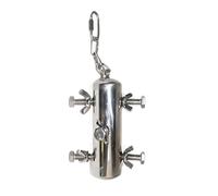 Parrots Toy Birdcage Standing Chewing Stainless Steel Hanging Perch Screw Pecking For Large Bird Parrot Cage Accessories For Large Birds