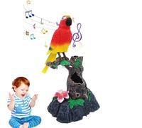 Parrots with Voice Control - Battery Powered, Camouflage Bird Toy, Sound Activated Repeater, Animated Decoration for Feathered Friends, Imitation Diver Toy