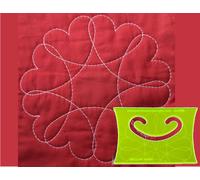 Parrs Circle My Heart Free Motion Quilting Ruler for Domestic Machines
