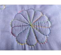 Parrs Circle of Petals Free Motion Quilting Ruler for Domestic Machines