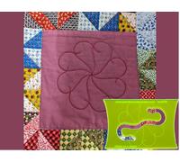 Parrs Fresh As a Daisy Free Motion Quilting Ruler for Domestic Machines