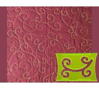 Parrs Rhapsody Floral Free Motion Quilting Ruler for Domestic Machines