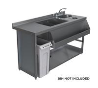 Parry MB-CSV15 Stainless Steel Modular Bar Cocktail Station With Bin Void (Each)