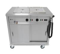 Parry MSB9 Mobile Bain Marie Servery And Hot Cupboard 1005mm Wide