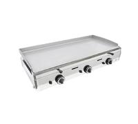 Parry PGF1000G 3 Burner Triple Zone Countertop LPG Griddle - 1000mm Wide