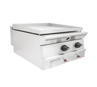 Parry PGG6 Dual Zone Countertop Nat Gas Griddle 600mm Wide 2 Burner