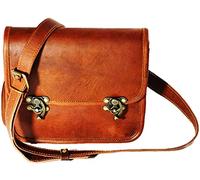 PARRYS LEATHER WORLD Vintage Leather Handmade Messenger Bag For Office - Document | Adjustable - Satchel Bags, Brown3