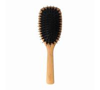 PARSA Beauty Bamboo Care Brush Large Oval Mixed Bristles FSC® Certified Bamboo Aloe Vera Boar Bristles Shine Brush Gentle Detangling Moisture Resistant Care Hair Sustainable