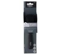 PARSA Beauty Professional Active Ingredient Carbon + Tourmaline Paddle Brush Small - Perfect Straightening Without Flying Hair - Detangling Brush with Carbonised Nylon Pins