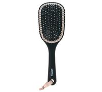 PARSA Beauty LOV.U Detangling Brush Wet & Dry (Black) - Hair Brush with Multi-Flexible Nylon Pins - Hair Brush Women