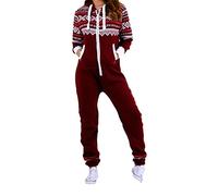 Parsa Fashions Malaik ® Childrens Unisex Aztec Print Hooded Zip Up Onesie Jumpsuit Kids Girls Boys Fleece All in One Onesie Sizes Age 7/8, 9/10, 11/12, 13 Years (9/10 Year, Wine)