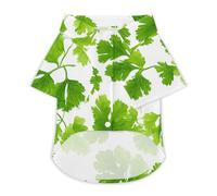 Parsley Leaves Classic Dog Clothes Cat Shirt Puppy Costume Button Tshirt Summer