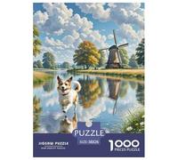 Parson Russell Terrier 1000 Piece Jigsaw Puzzle Educational Games Classic Pet Dog Jigsaw Puzzle Beautiful Decoration Puzzle for Adults And Kids 38x26cm/1000pcs