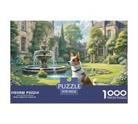 Parson Russell Terrier 1000 Piece Jigsaw Puzzle Educational Games Creative Pet Dog Jigsaws Beautiful Decoration Puzzle for Travel Gifts,Present 38x26cm/1000pcs