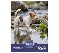 Parson Russell Terrier 1000 Pieces Jigsaw Puzzle Adults Teens Fun Relaxing Entertainment Pet Dog Smooth Finish Poster Guide 38x26cm/1000pcs