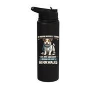 Parson Russell Terrier Ate My Excuses Now We Walk Stainless Steel Insulated Water Bottle