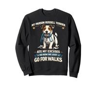 Parson Russell Terrier Ate My Excuses Now We Walk Sweatshirt