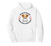 Parson Russell Terrier Dog Mom Fueled By Love And Kisses Pullover Hoodie