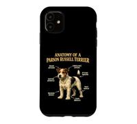 Parson Russell Terrier Funny Anatomy Chart Dog Owner Case for iPhone 11