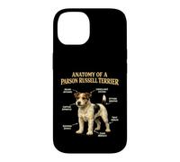 Parson Russell Terrier Funny Anatomy Chart Dog Owner Case for iPhone 14
